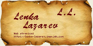 Lenka Lazarev vizit kartica